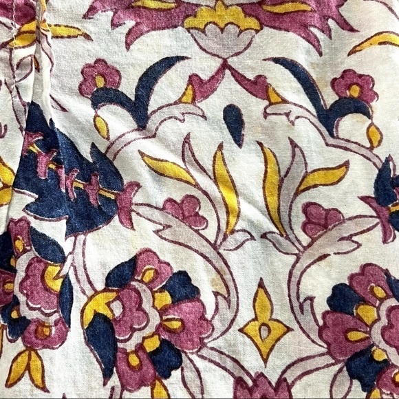 Roberta Roller Rabbit Floral Pintuck Cotton Sleeveless Top Size XS - Picture 9 of 10